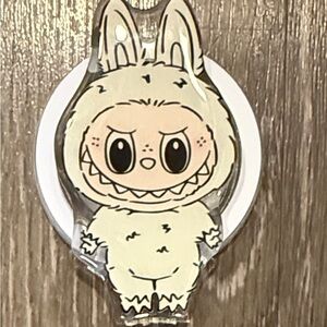 Labubu magnetic phone grip beige
